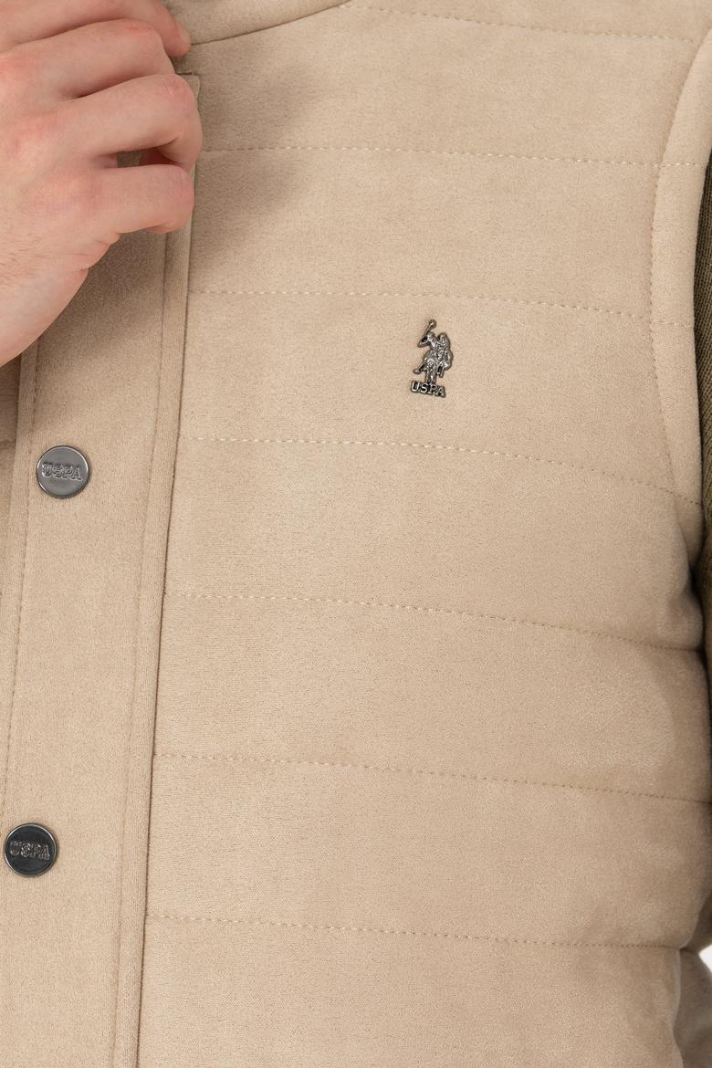 Erkek Bej Deri Ceket - 50278979020