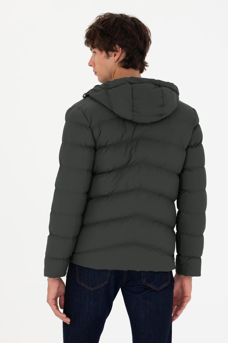 Erkek Haki Deri Ceket - 50278980011