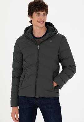 Erkek Haki Deri Ceket - 50278980011