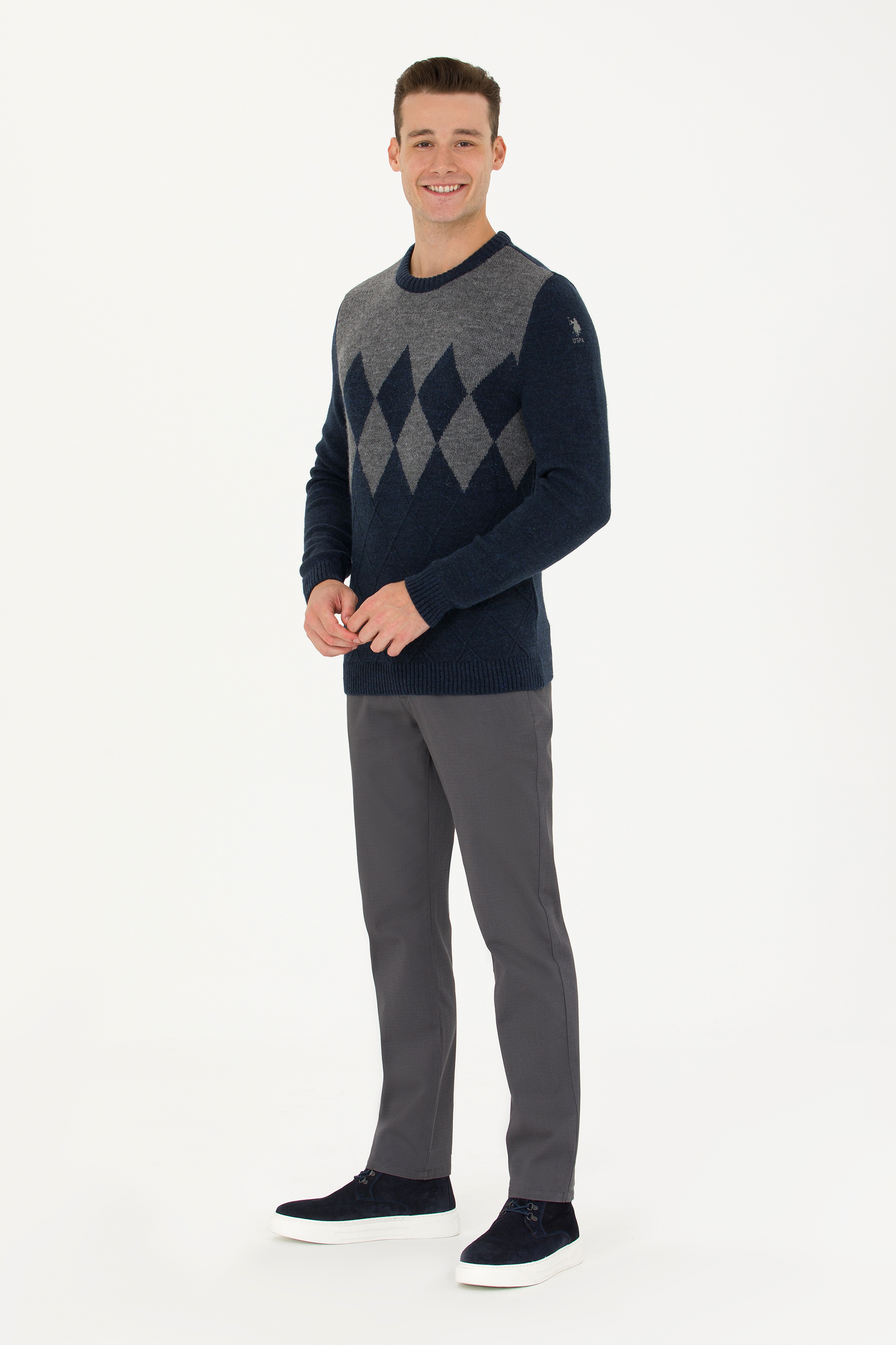 Erkek Regular Fit Antrasit Kanvas Pantolon - Image 3