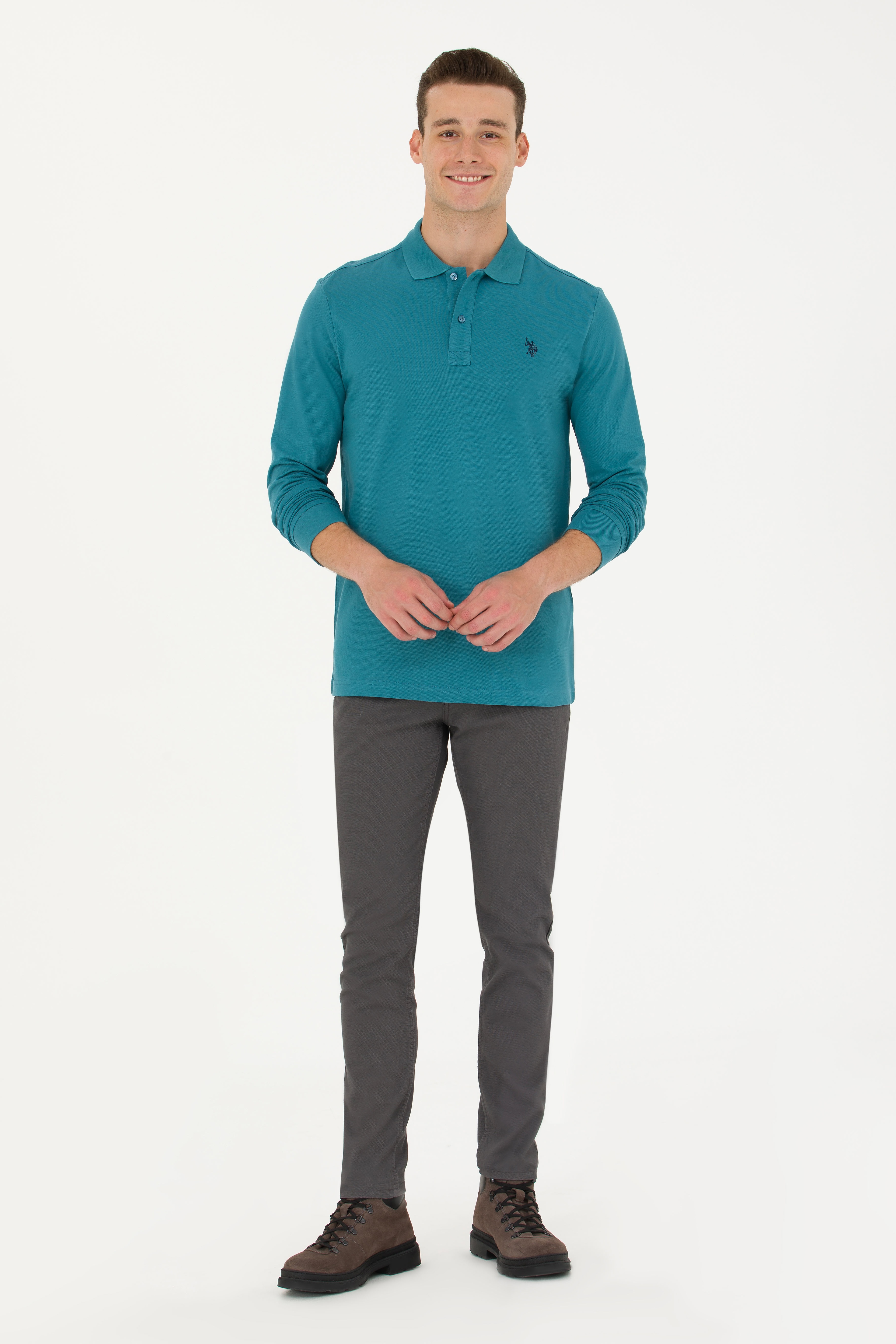 Erkek Slim Fit Antrasit Kanvas Pantolon - Image 3