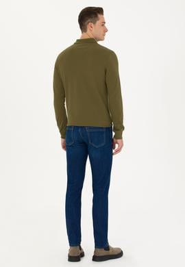 Erkek Koyu Mavi Jean Pantolon - 50275920027