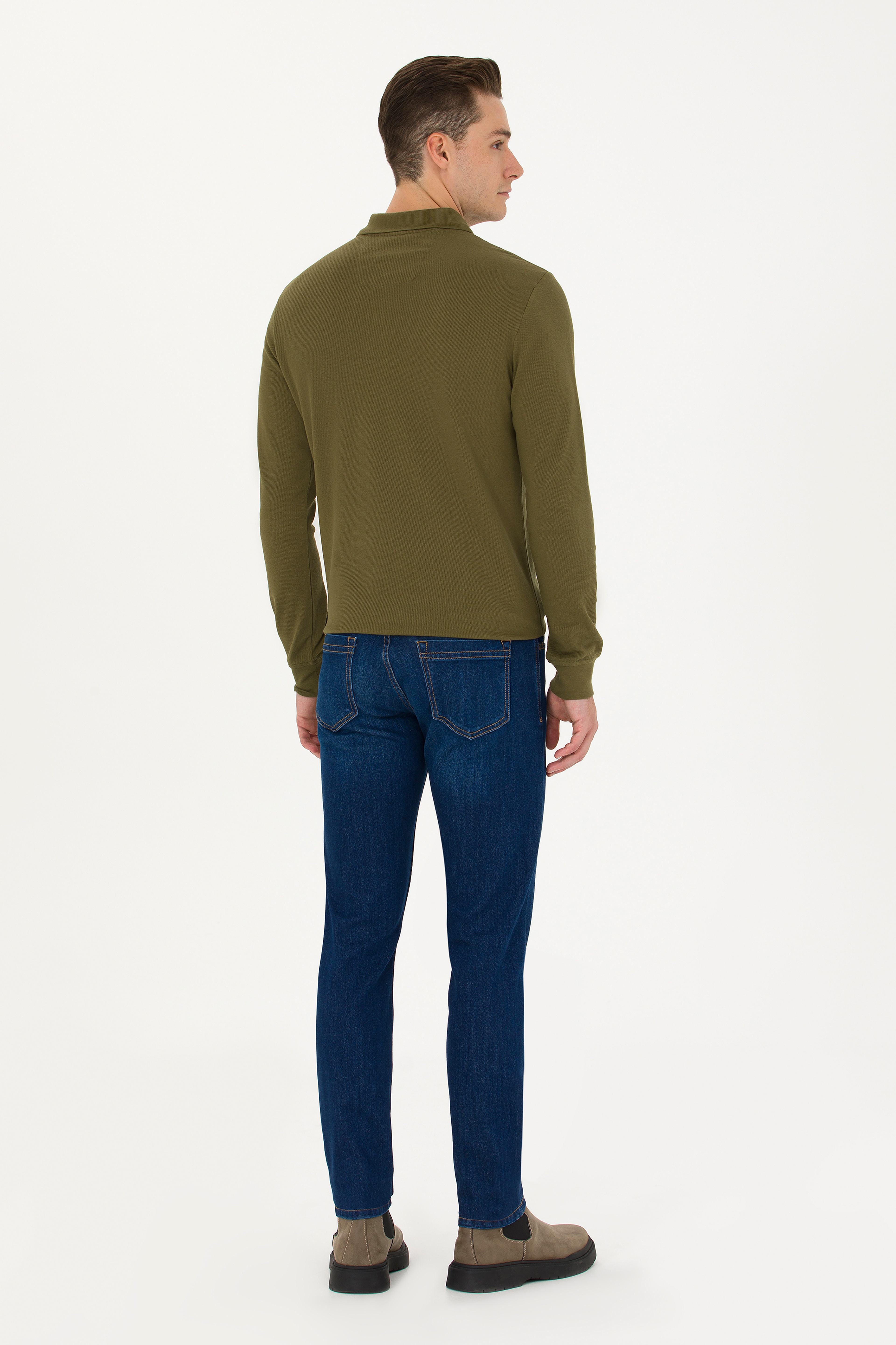 Erkek Koyu Mavi Jean Pantolon