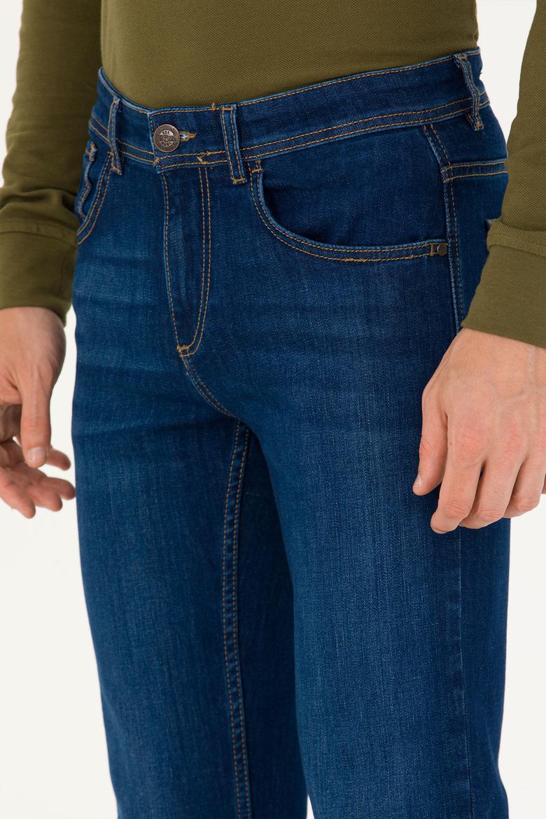 Erkek Koyu Mavi Jean Pantolon - 50275920027