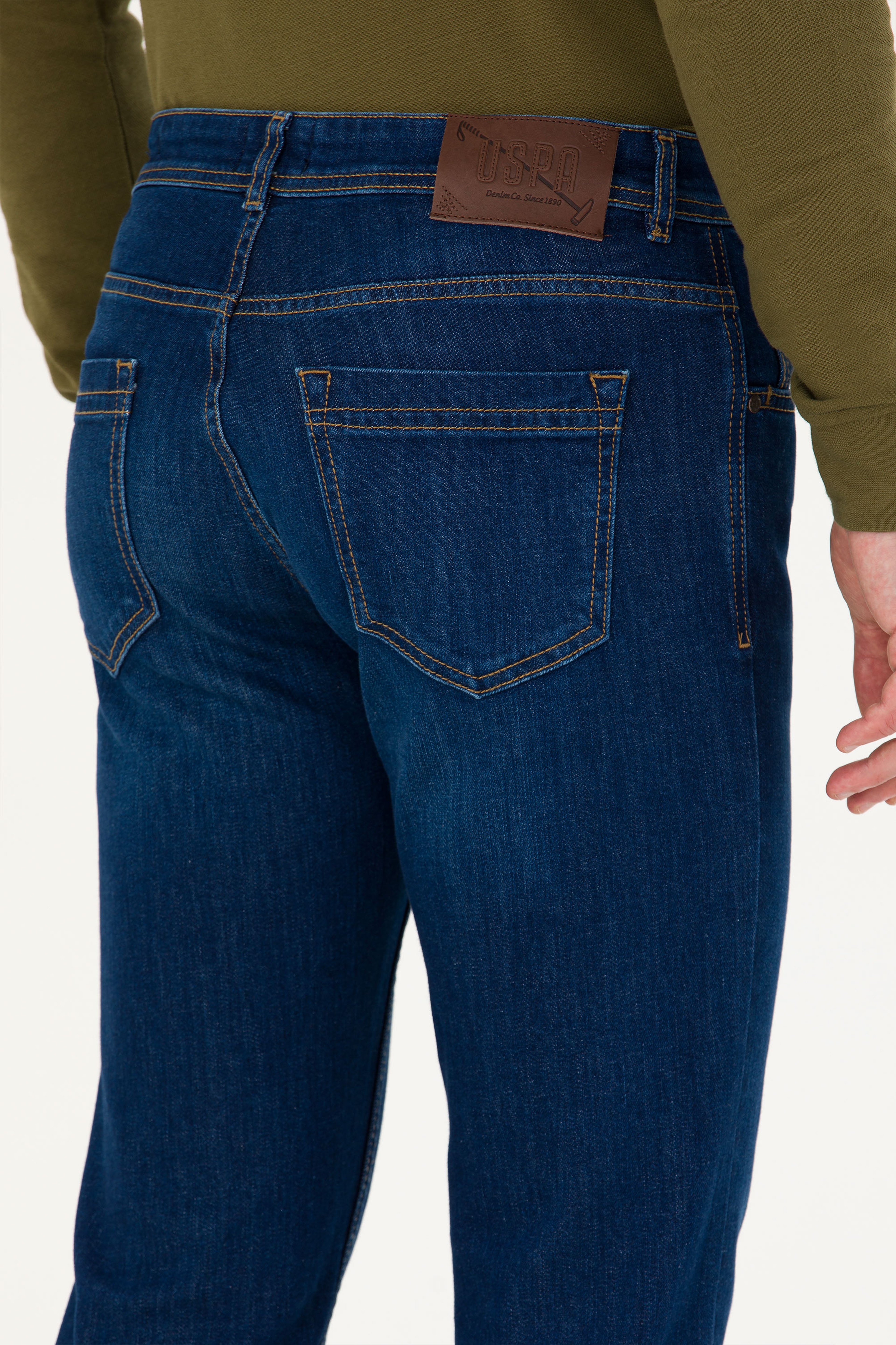 Erkek Koyu Mavi Jean Pantolon - Image 7