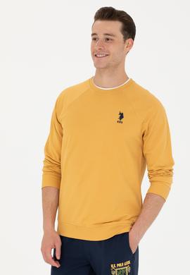 Erkek Safran Basic Sweatshirt - 50253181067