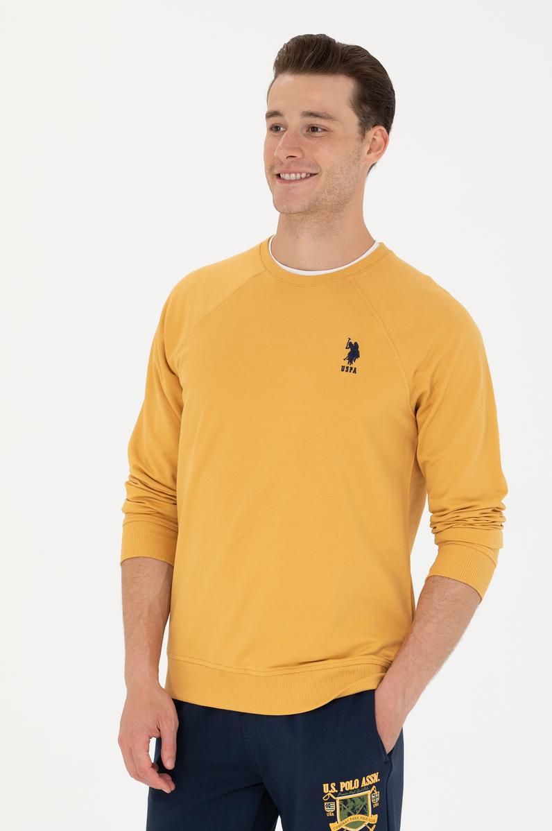 Erkek Safran Basic Sweatshirt
