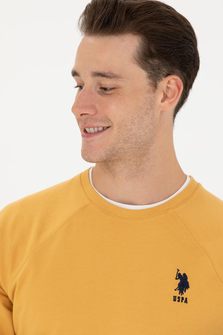 Erkek Safran Basic Sweatshirt - 50253181067