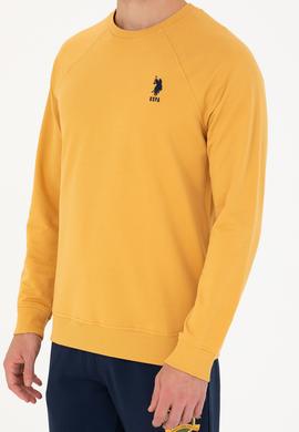 Erkek Safran Basic Sweatshirt - 50253181067