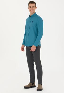 Erkek Slim Fit Antrasit Kanvas / Chino Pantolon - 50271430096