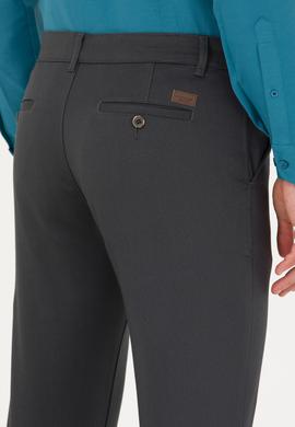 Erkek Slim Fit Antrasit Kanvas / Chino Pantolon - 50271430096