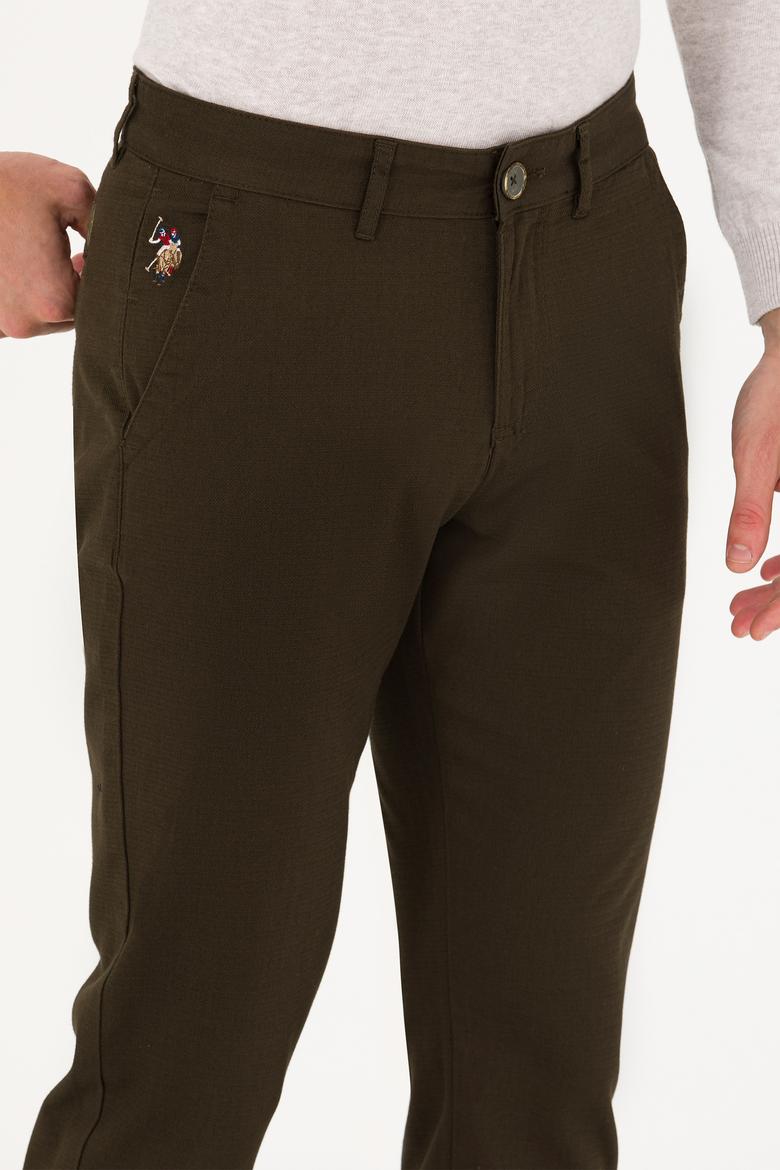 Erkek Koyu Haki Kanvas / Chino Pantolon - 50271469611