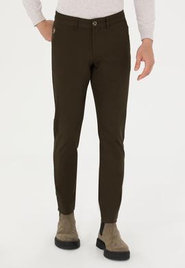 Erkek Koyu Haki Kanvas / Chino Pantolon - 50271469611