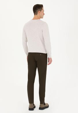 Erkek Koyu Haki Kanvas / Chino Pantolon - 50271469611