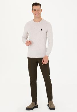 Erkek Koyu Haki Kanvas / Chino Pantolon - 50271469611