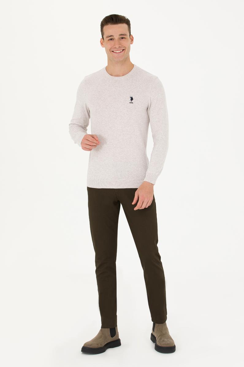 Erkek Koyu Haki Kanvas / Chino Pantolon