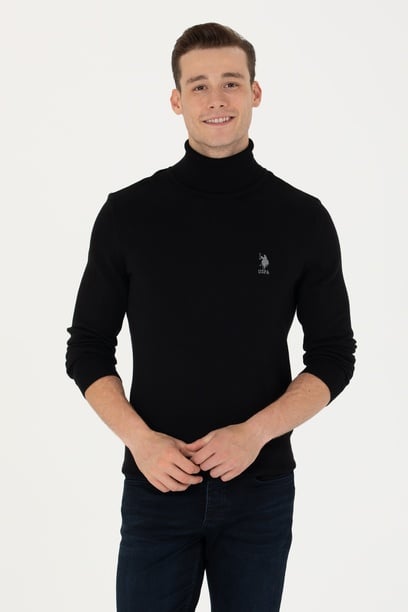 Erkek Siyah Basic Kazak