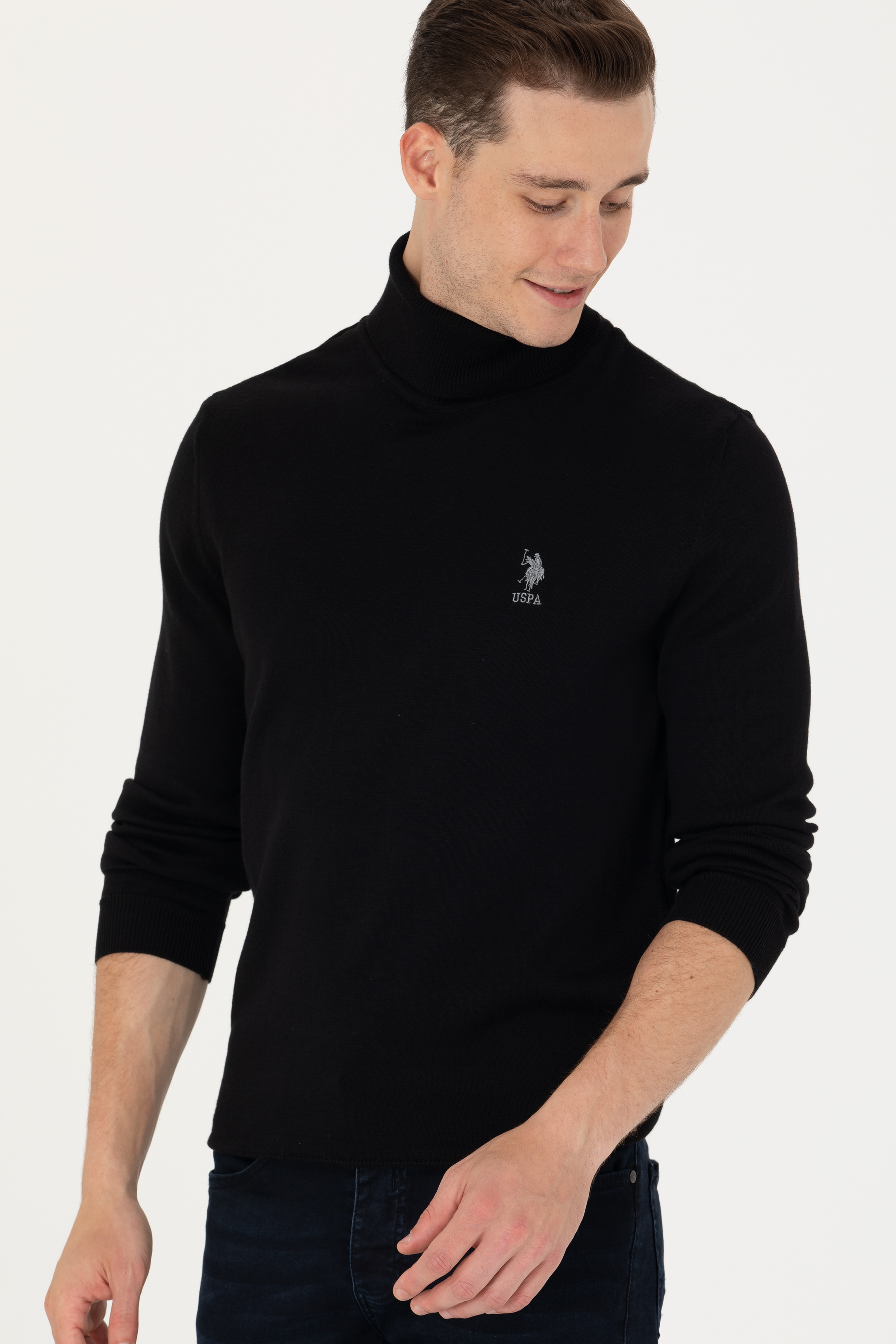 Erkek Siyah Basic Kazak