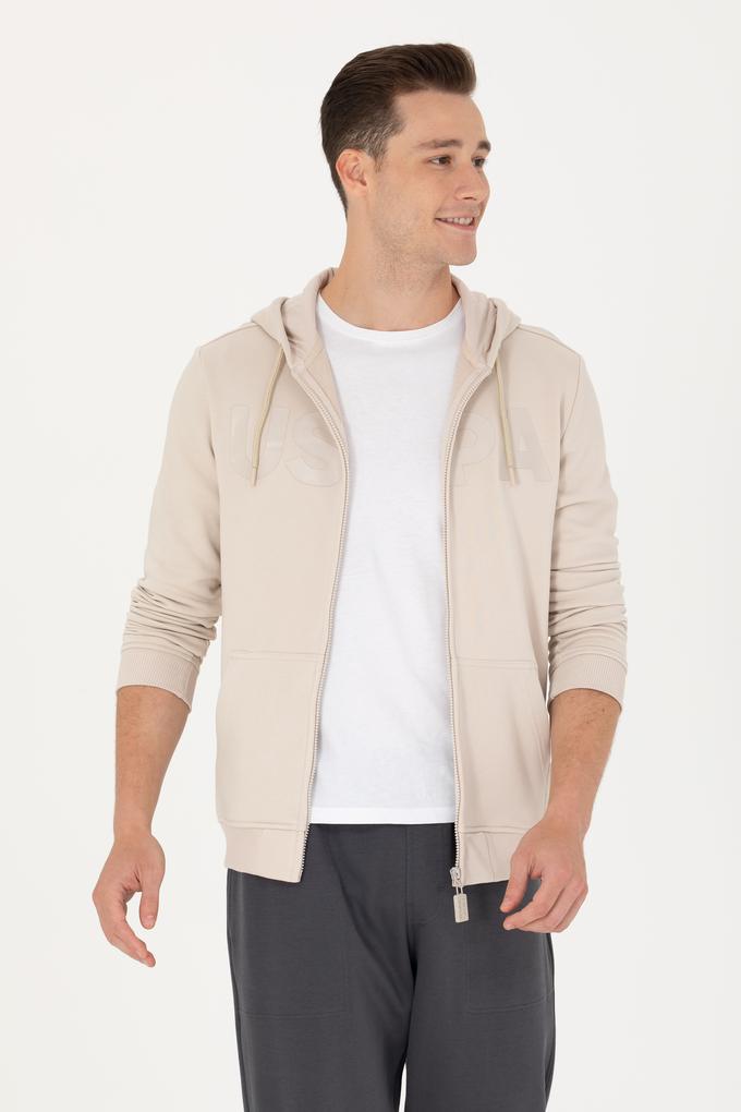 Erkek Bej Örme Hırka