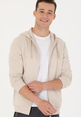 Erkek Bej Örme Hırka - 50269394166