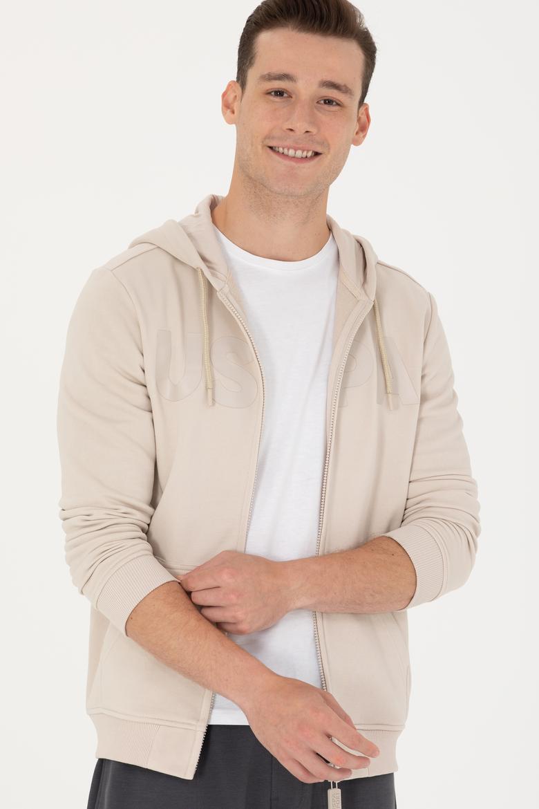 Erkek Bej Örme Hırka - 50269394166