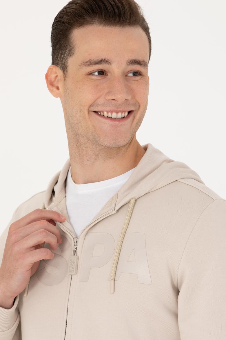 Erkek Bej Örme Hırka - 50269394166