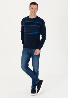 Erkek Lacivert Kazak - 50272109005