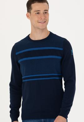 Erkek Lacivert Kazak - 50272109005