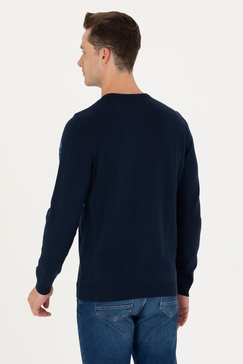 Erkek Lacivert Kazak - 50272109005