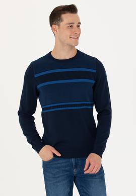 Erkek Lacivert Kazak - 50272109005