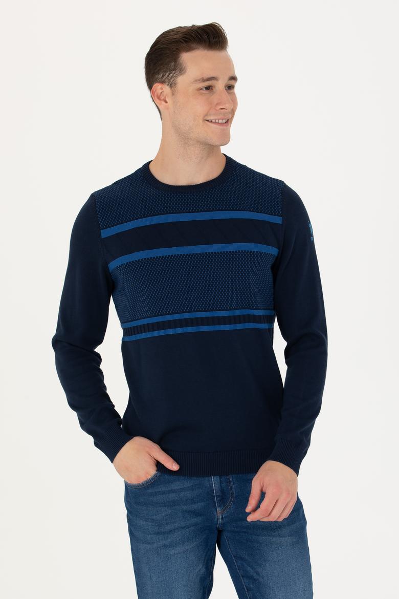 Erkek Lacivert Kazak