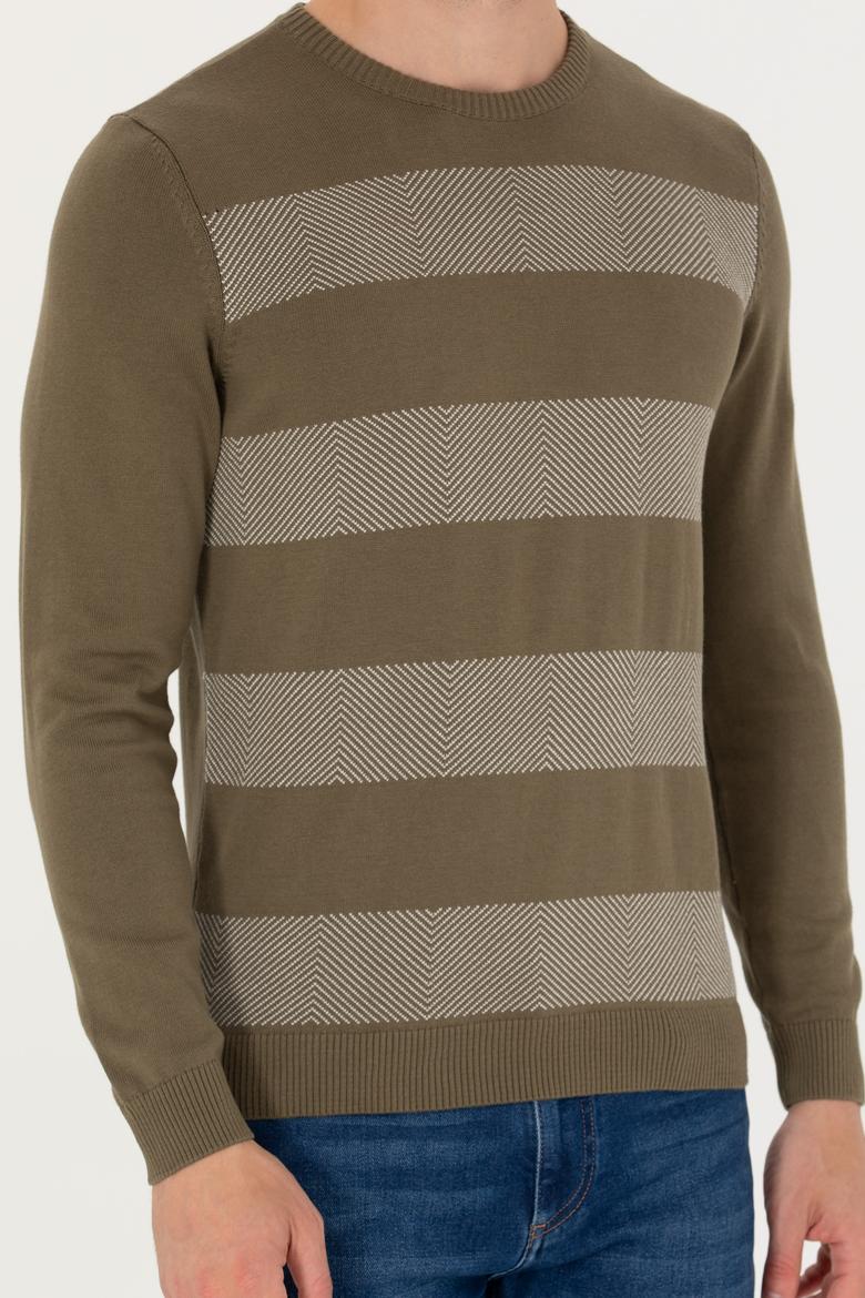 Erkek Haki Kazak - 50272113015