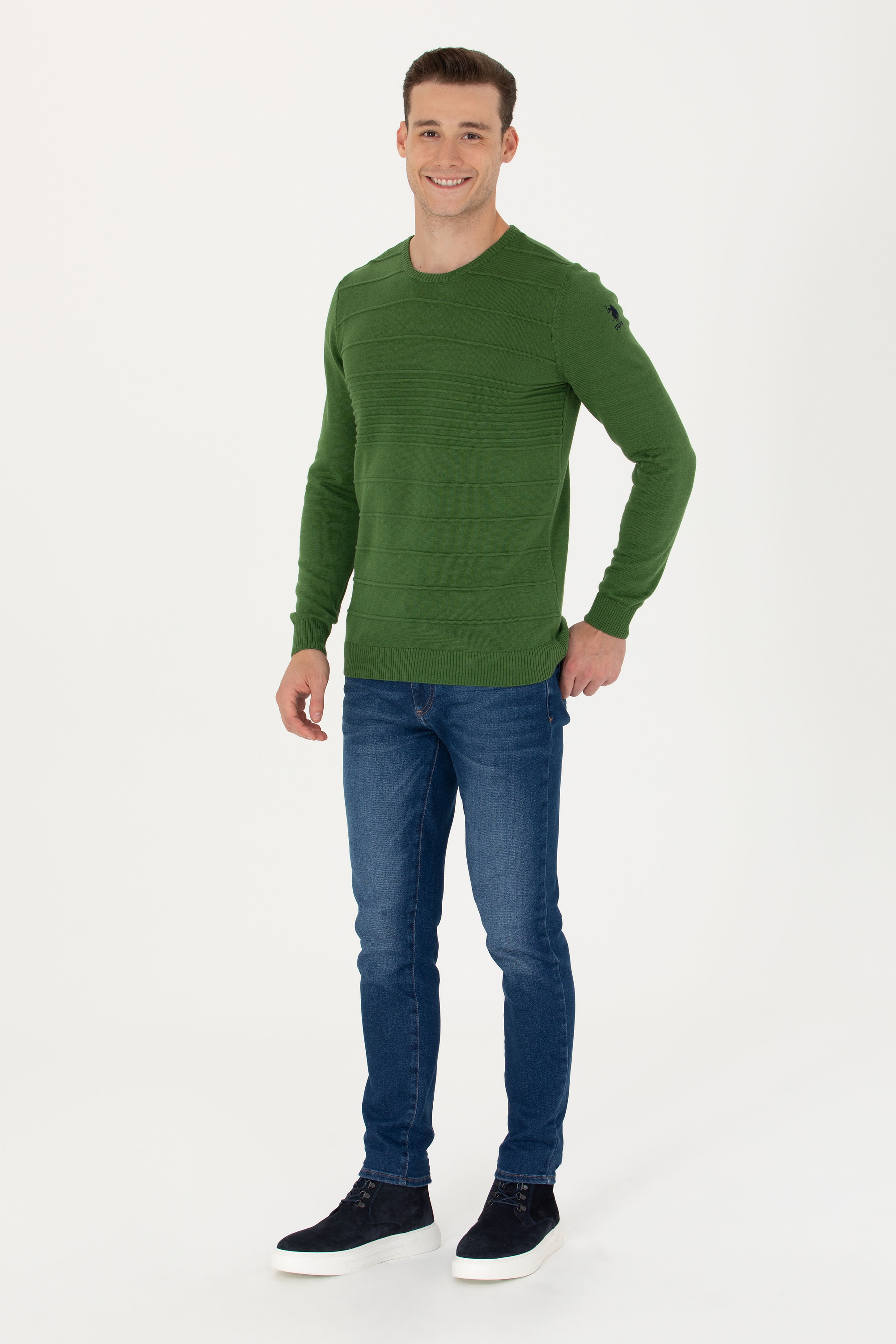 Erkek Yeşil Kazak - Image 3