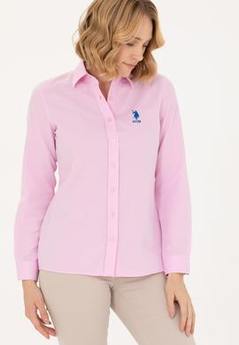 Kadın Manolya Uzun Kollu Basic Gömlek - 50262887155