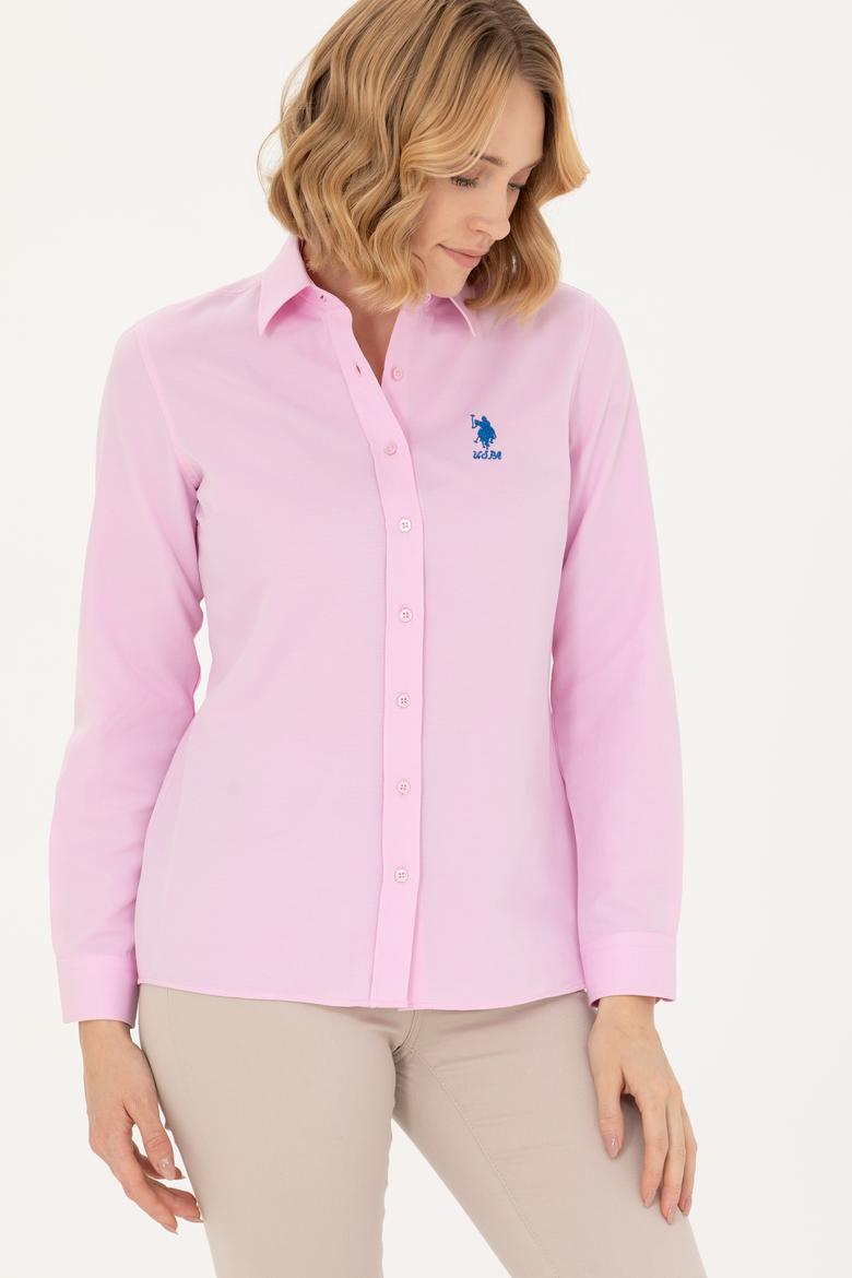 Kadın Manolya Uzun Kollu Basic Gömlek - 50262887155