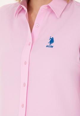 Kadın Manolya Uzun Kollu Basic Gömlek - 50262887155