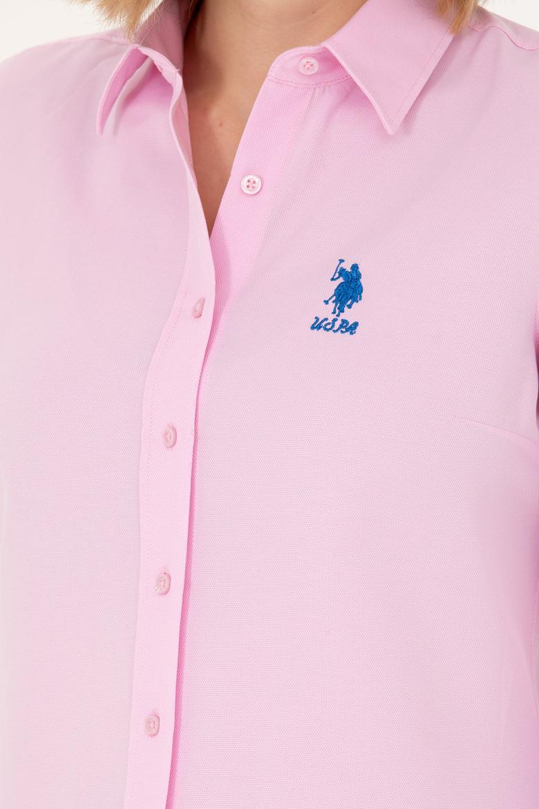 Kadın Manolya Uzun Kollu Basic Gömlek - 50262887155