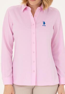 Kadın Manolya Uzun Kollu Basic Gömlek - 50262887155