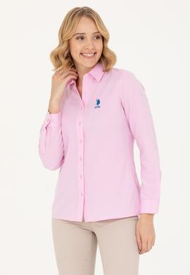 Kadın Manolya Uzun Kollu Basic Gömlek - 50262887155