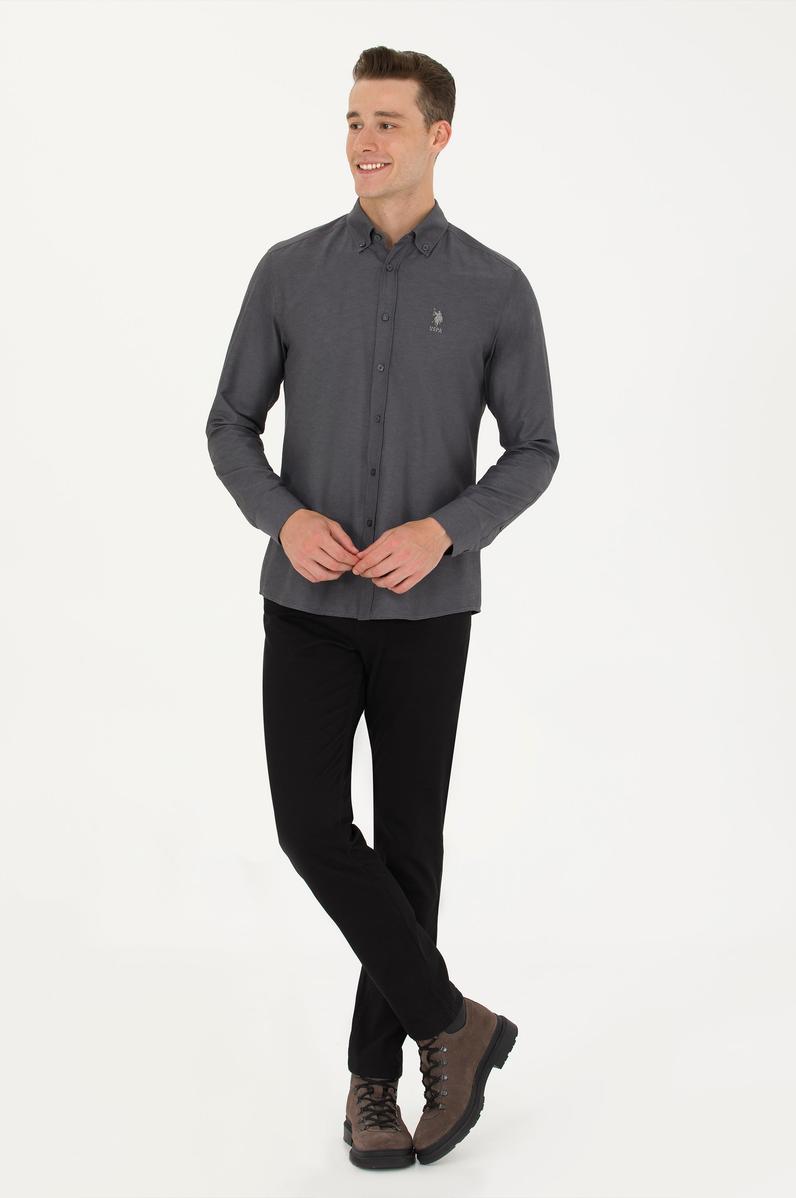 Erkek Siyah Kanvas Pantolon