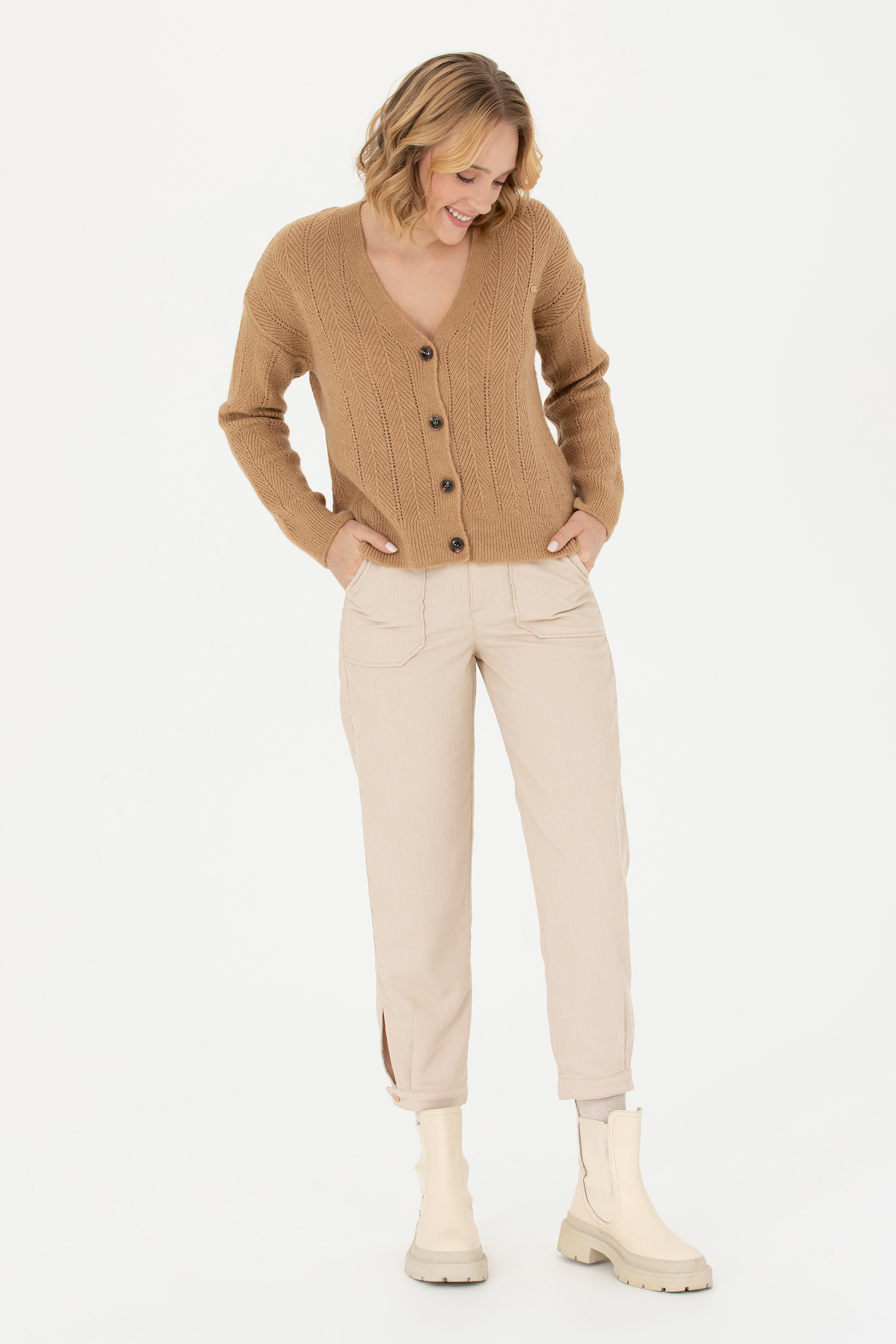Kadın Krem Pantolon - Image 1