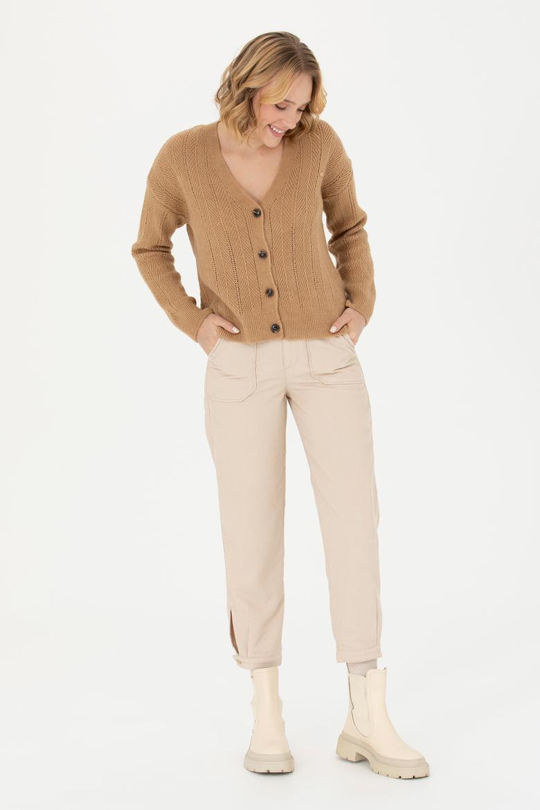 Kadın Krem Pantolon