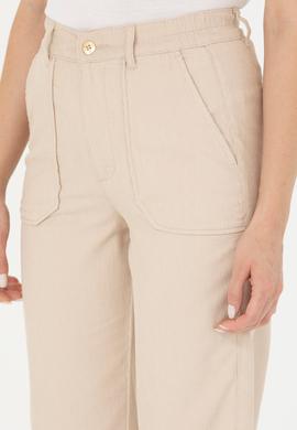 Kadın Krem Pantolon - 50272059018