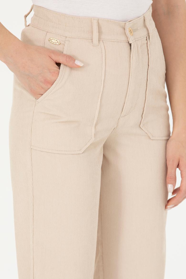 Kadın Krem Pantolon - 50272059018