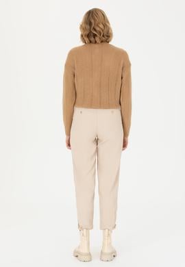 Kadın Krem Pantolon - 50272059018