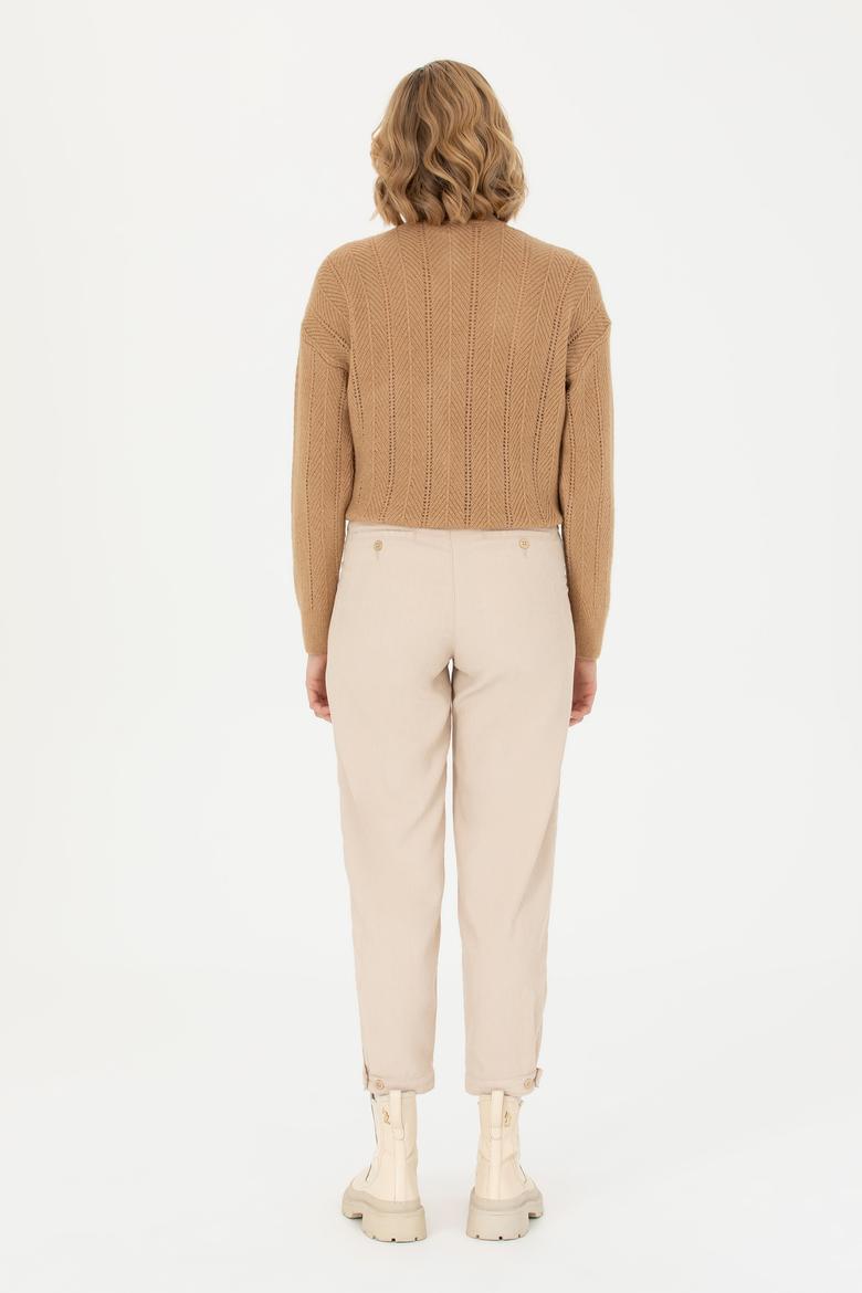 Kadın Krem Pantolon - 50272059018