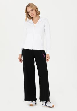 Kadın Beyaz Fermuarlı Sweatshirt - 50276927004