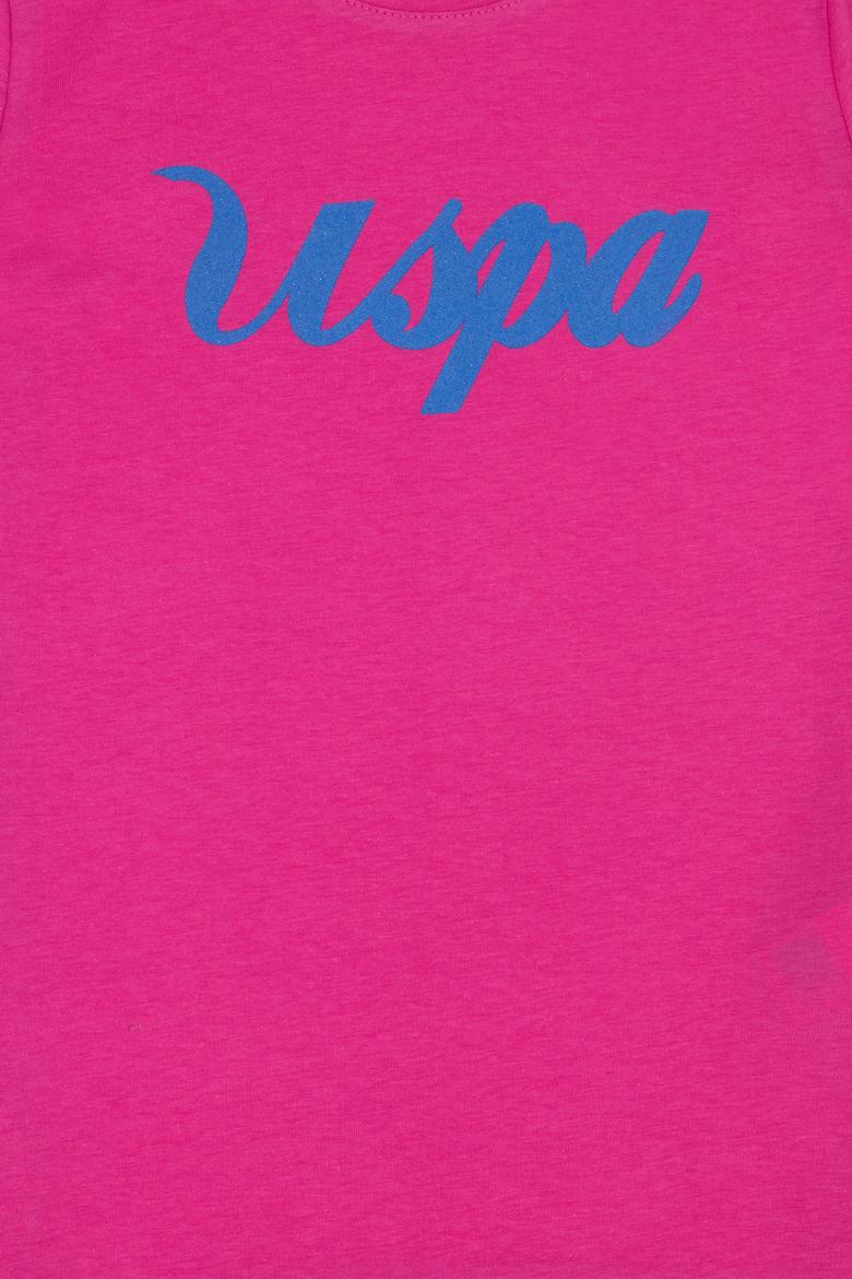 Çocuk Fuşya Bisiklet Yaka Tişört - 50265678045