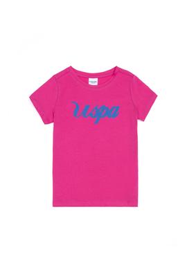 Çocuk Fuşya Bisiklet Yaka Tişört - 50265678045