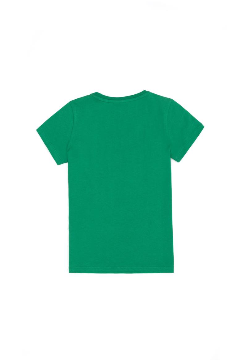 Çocuk Yeşil Bisiklet Yaka Tişört - 50263338058
